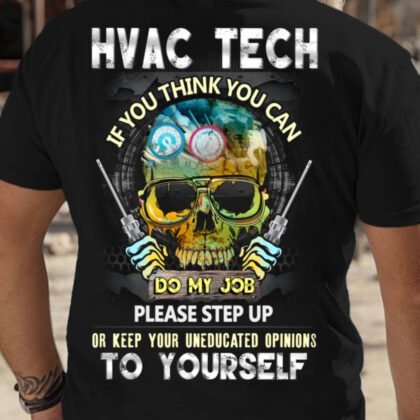 Step Up – HVAC Tech Skull Quote