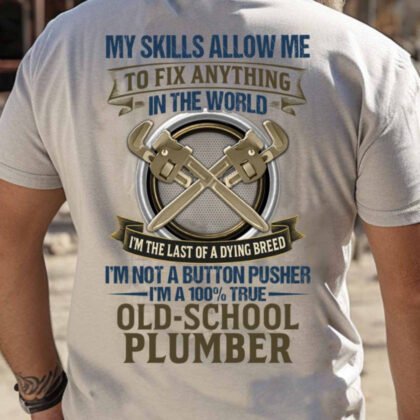 Old School Plumber Dying Breed Apparel - Vintage Plumber