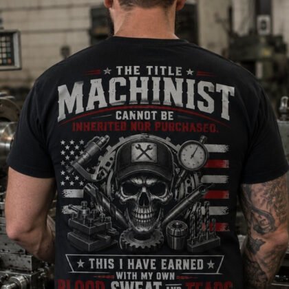 Machinist Title Earned Apparel - Patriotic
